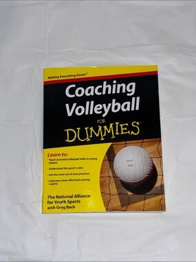 Coaching Volleyball For Dummies - Yellow & Black
